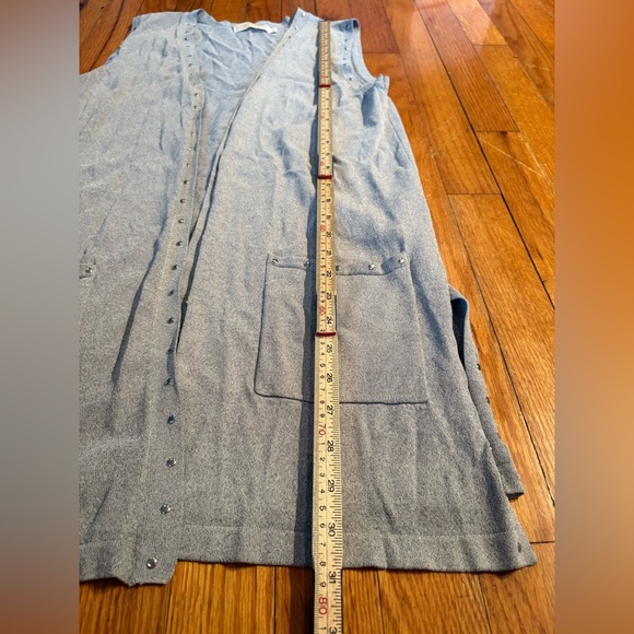 Christina by Michael Kors Sleeveless Studded Cardigan - Picture 4 of 10